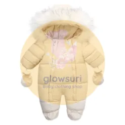 Preppy Winter Luxe Baby Snowsuit Carolina